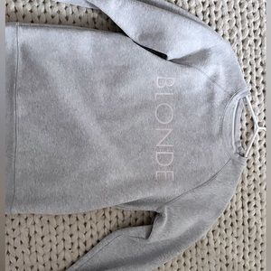 Blonde “brunette the label” sweat top